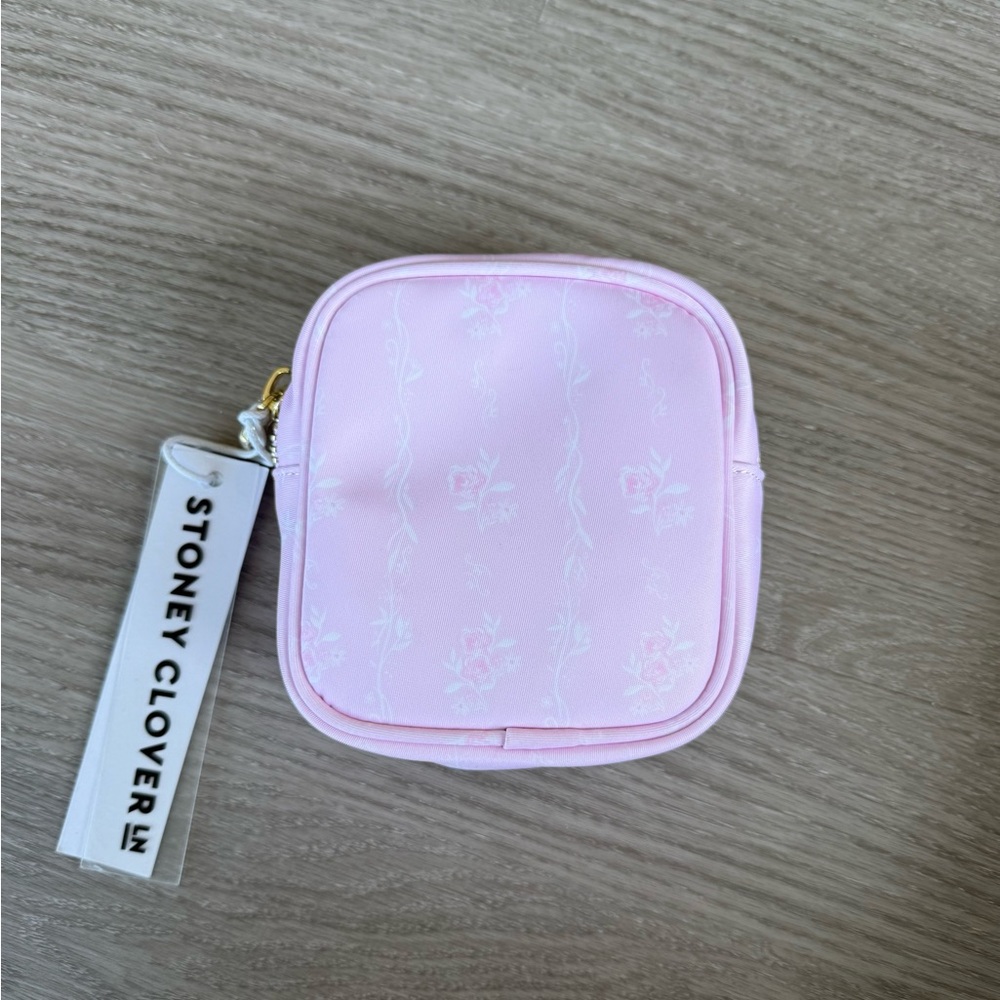 Stoney Clover Lane High Tea Pink Mini Pouch in Scones and Cakes